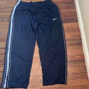 Men’s Nike Navy Blue Sweatpants with White Logo